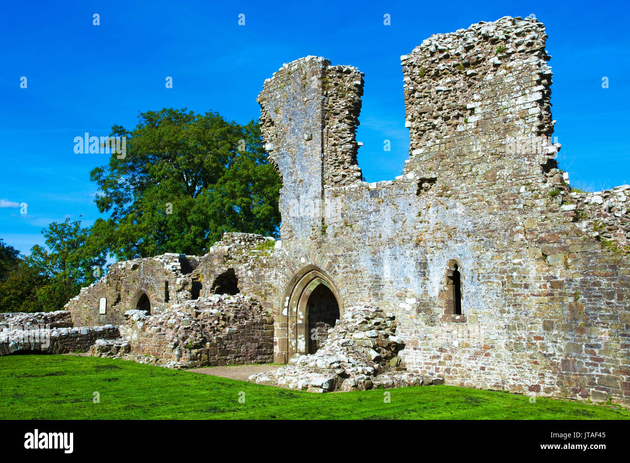 Llawhaden Castle, Pembrokeshire, Wales, United Kingdom, Europe Stock Photo