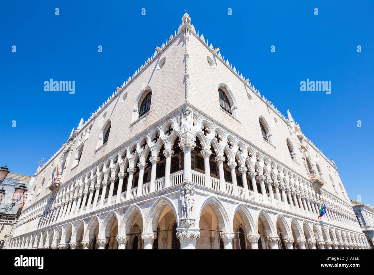 Palazzo Ducale, (Doges Palace), Piazzetta, Piazza San Marco (St. Marks Square), Venice, UNESCO, Veneto, Italy, Europe Stock Photo