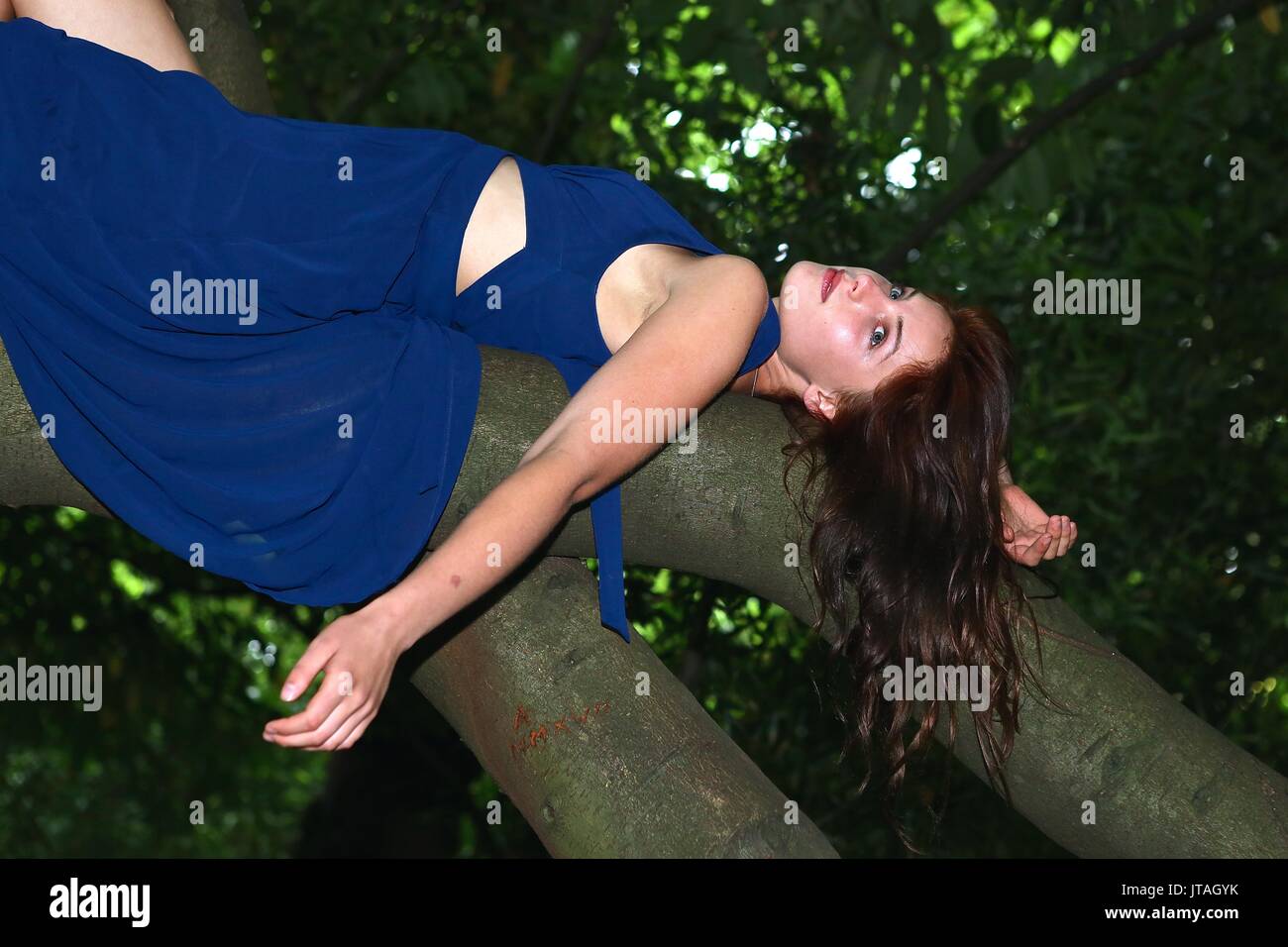 German Model in Wimbledon Park ... 2017 Stock Photo - Alamy