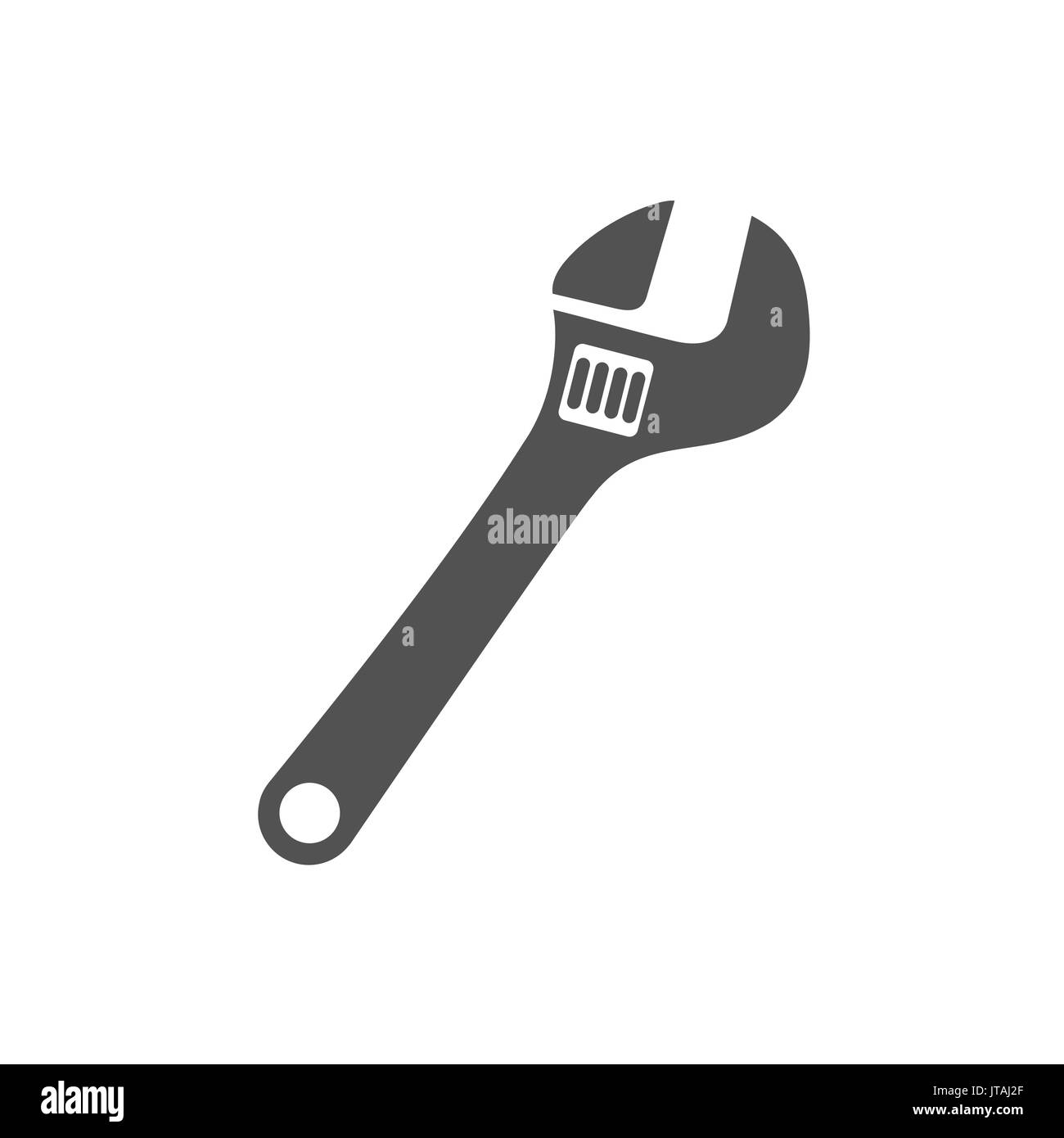 Wrench icon on white background Stock Vector Image & Art Alamy