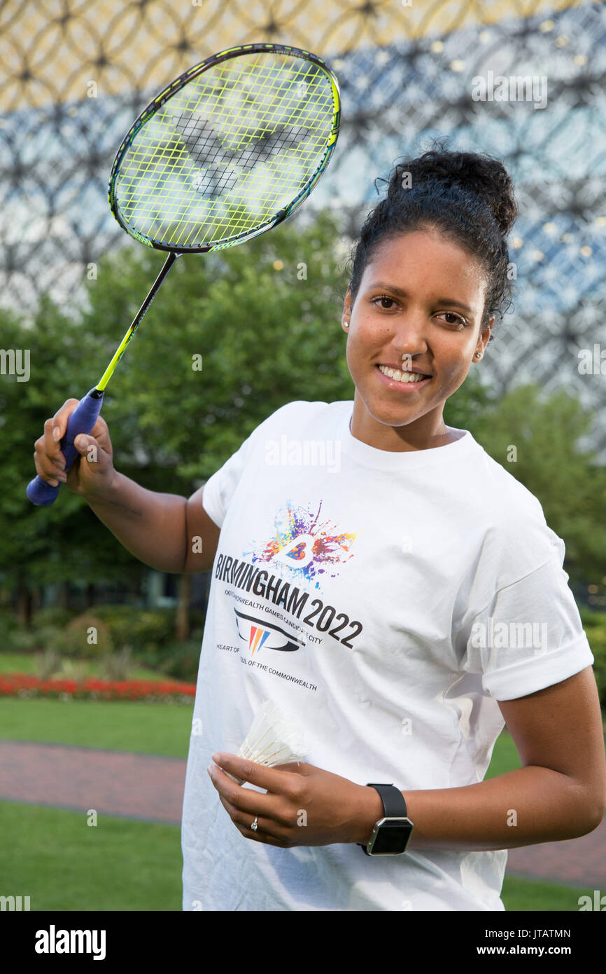 Fontaine Chapman is a Badminton Player from Coventry, West Midlands Stock Photo