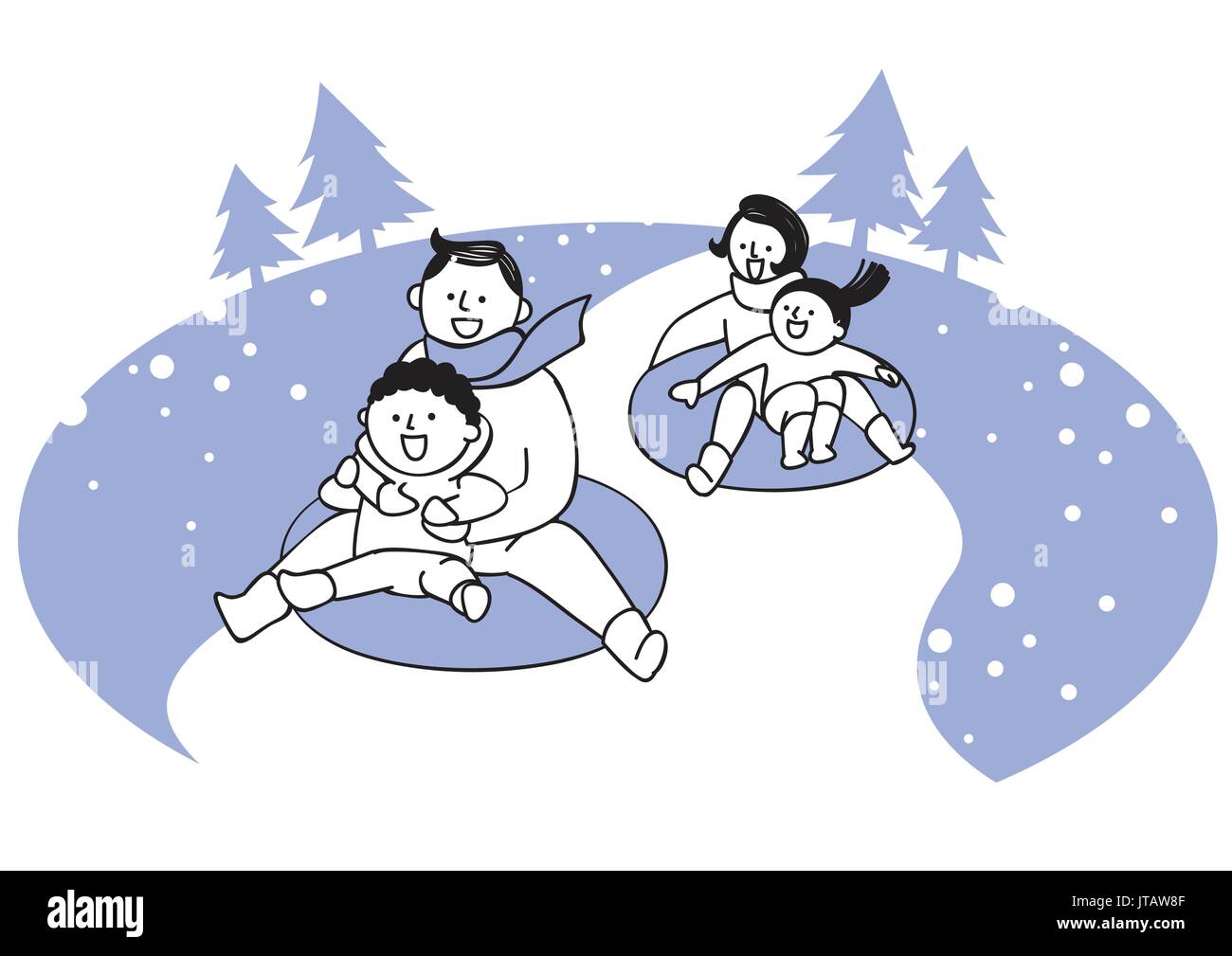 Happy family mom son happiness Stock Vector Images - Alamy