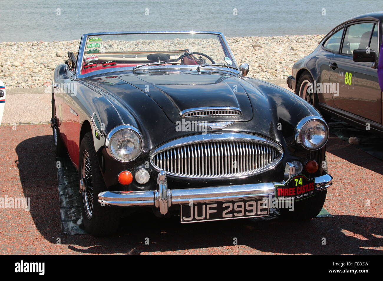 The three castles vintage car rally in Llandudno Stock Photo Alamy