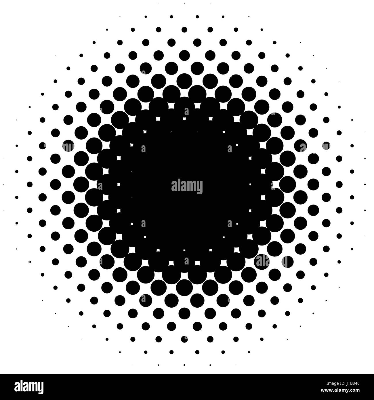 Halftone element, circular halftone pattern. Specks, halftone circle