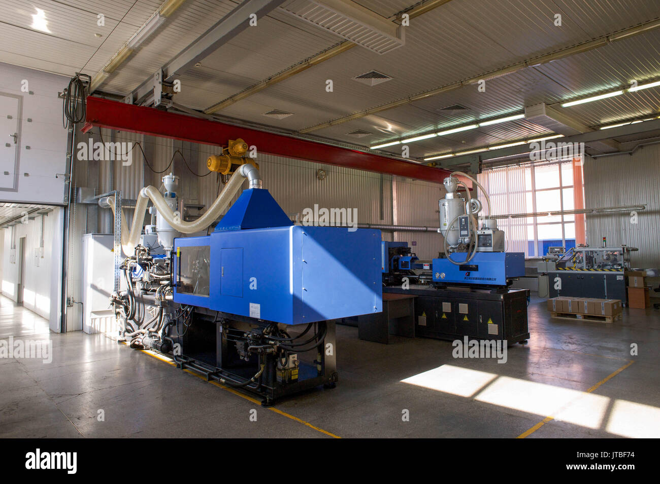 Production tape in a small factory Stock Photo Alamy