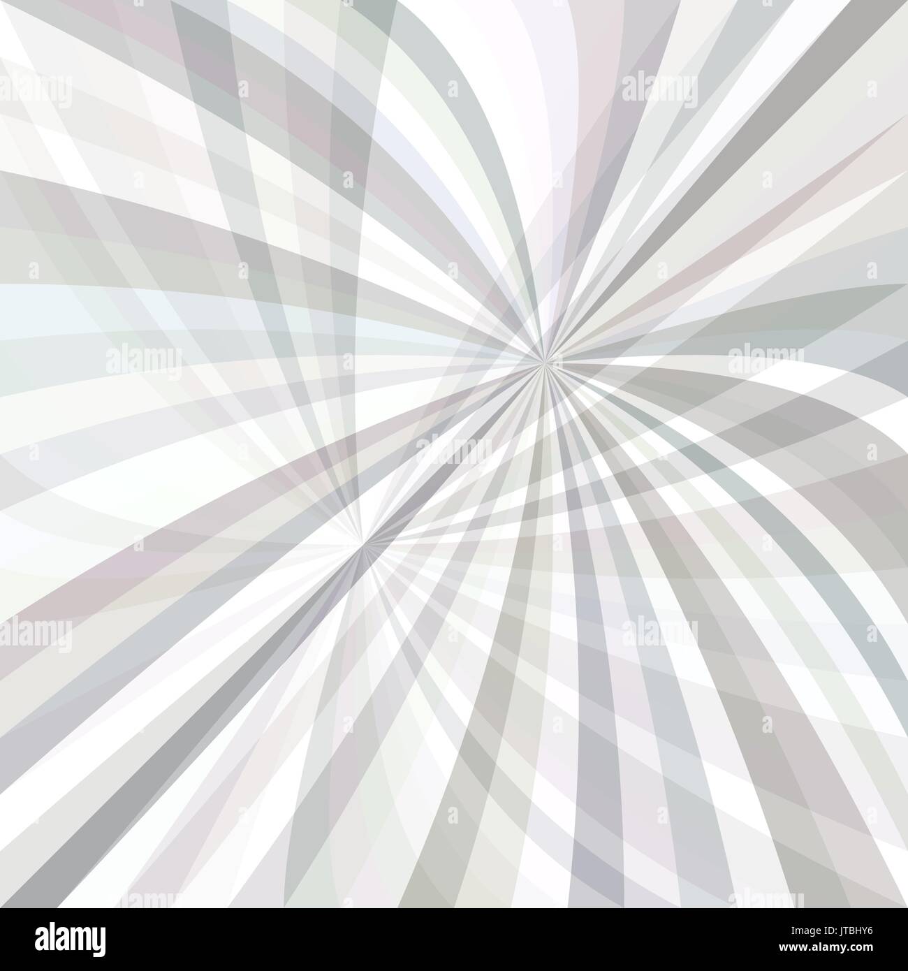 Curved ray burst background vector graphic from curves in light grey