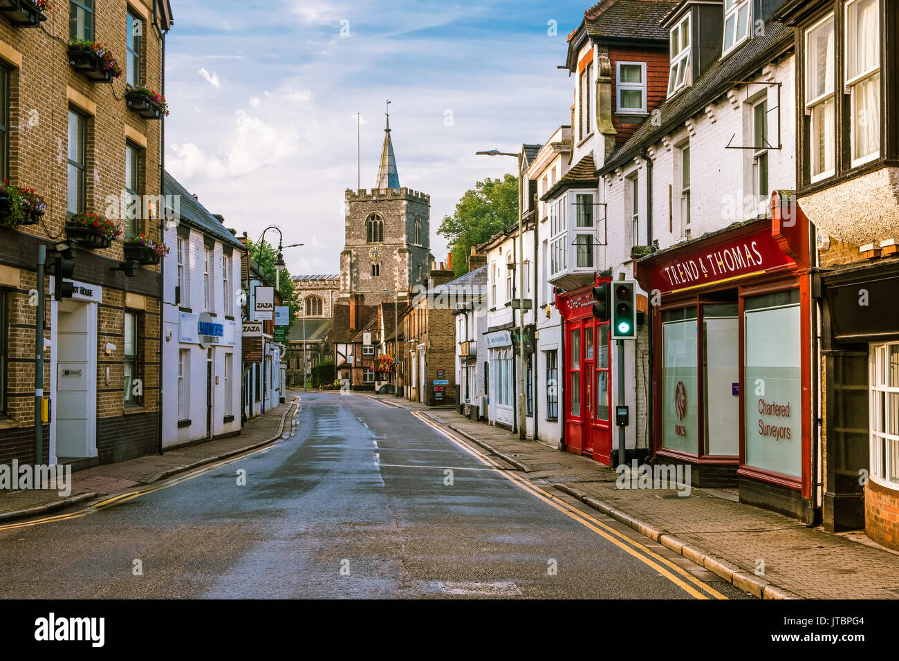 Church Street Stock Photo Alamy