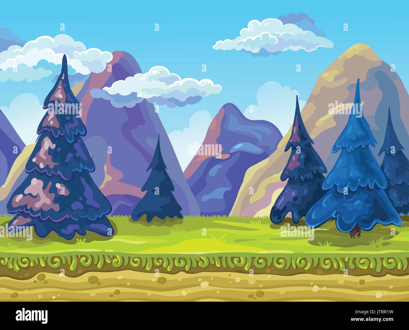 Landscape, Vector illustration Stock Vector Image & Art - Alamy