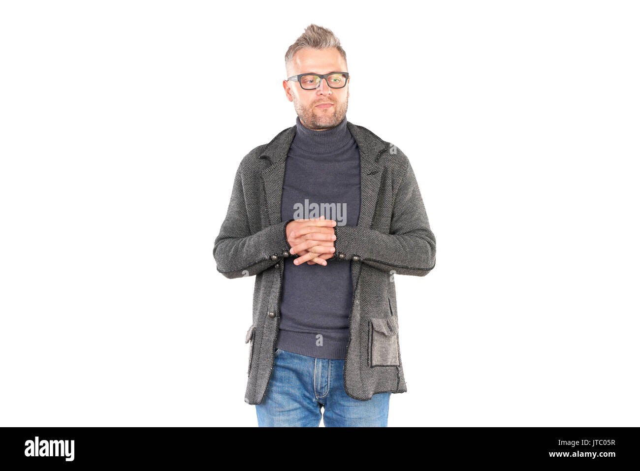 Man in eyeglasses Stock Photo