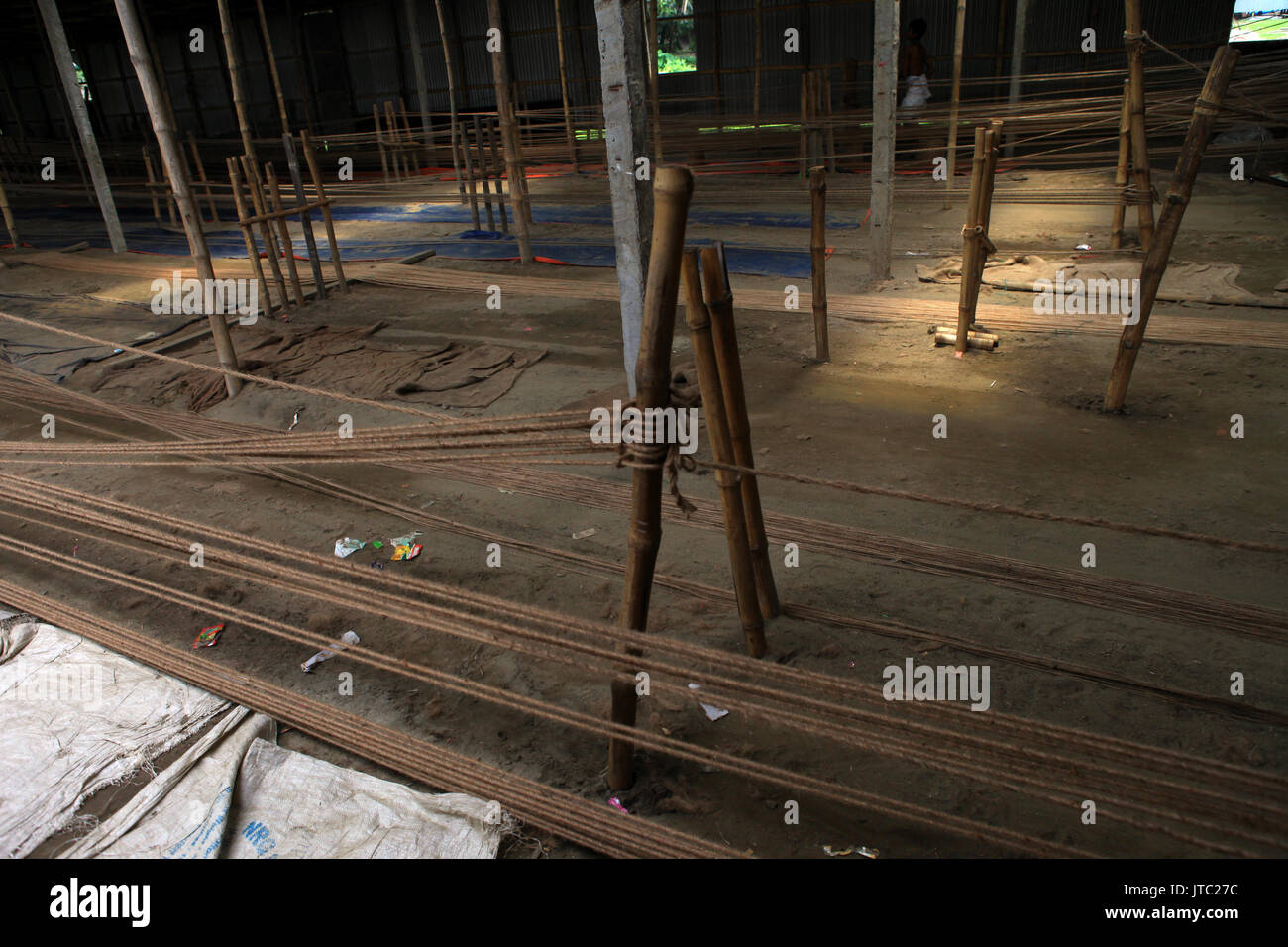 A rope manufacturing factory at Keraniganj in Dhaka on June 09, 2013 ...