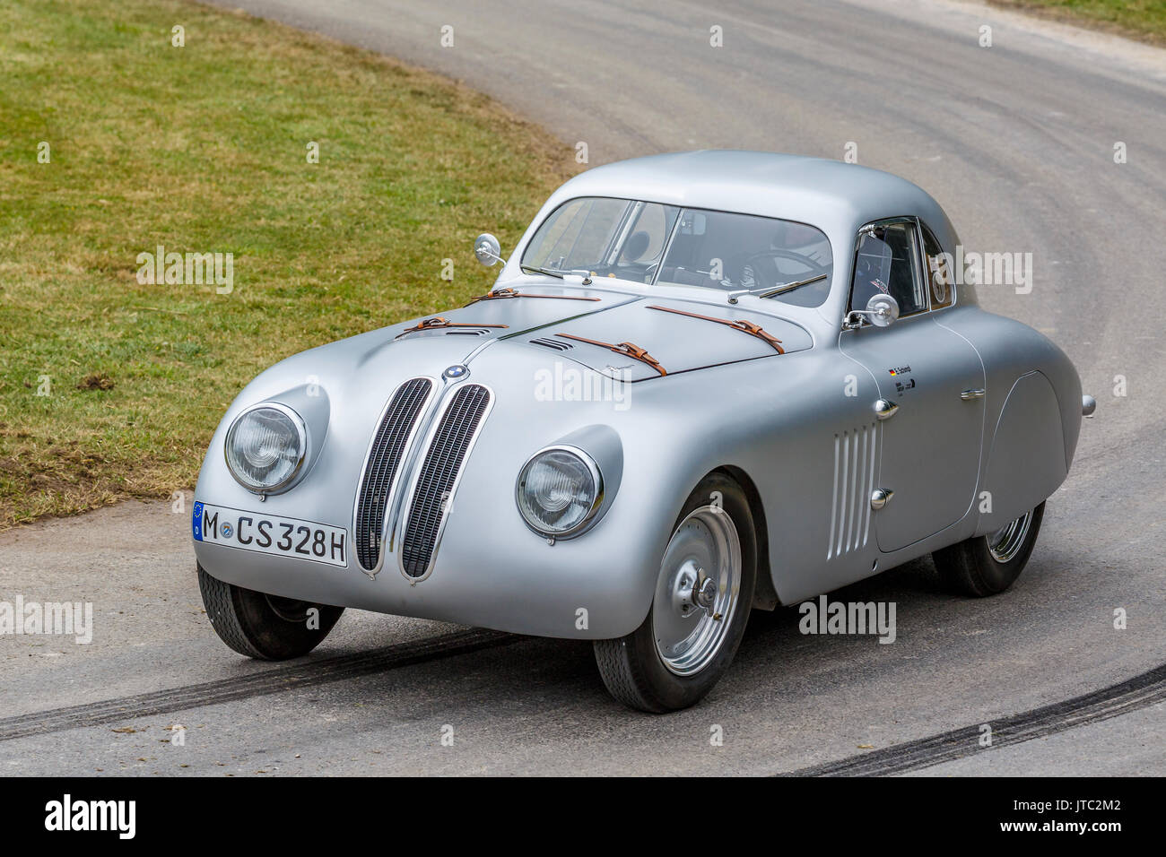 1939 BMW 328 "Mille Miglia" Touring Coupe endurance racer at the 2017 Goodwood Festival of Speed, Sussex, UK. Stock Photo