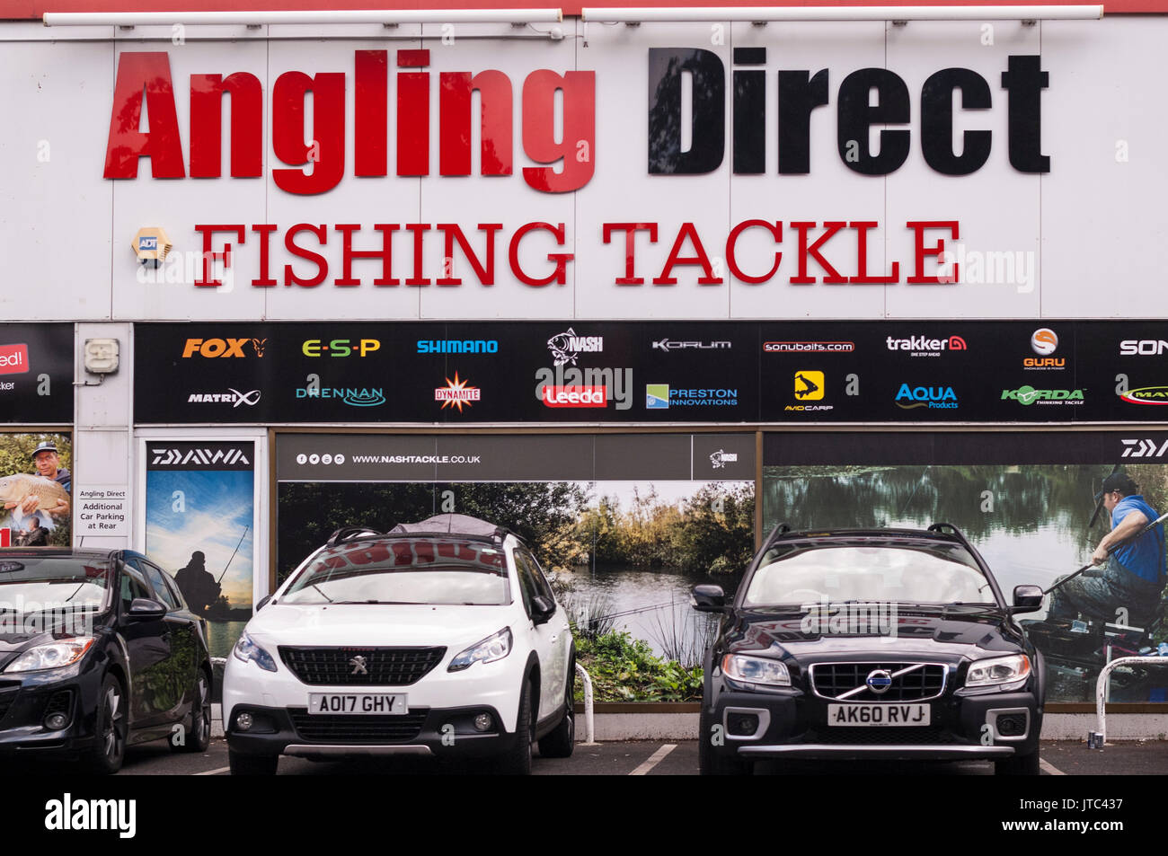 The Angling Direct fishing shop store in Norwich , Norfolk , England , Britain ,  Uk Stock Photo