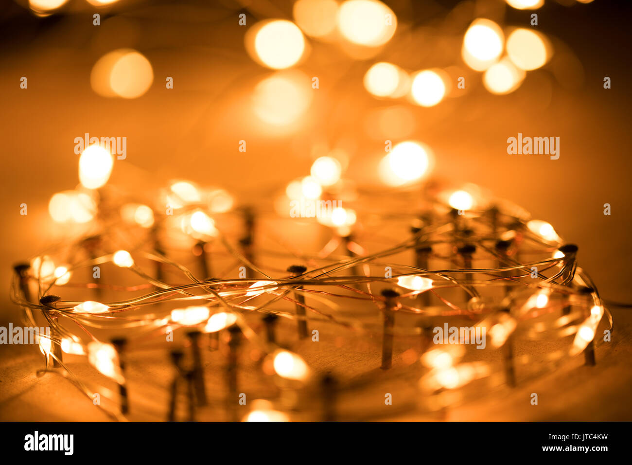 wire on network with bokeh light background Stock Photo