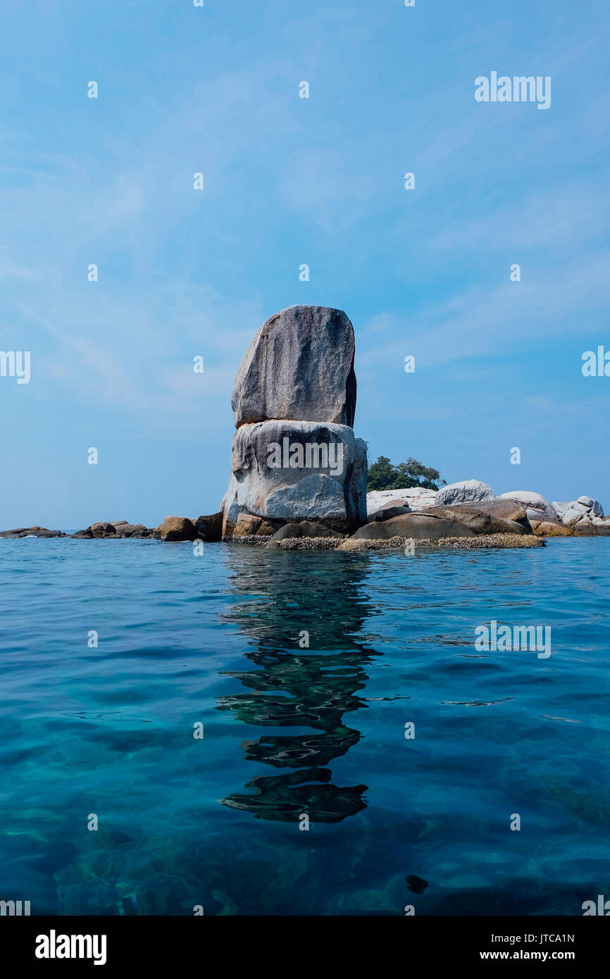 Koh Lipe,Thailand,Nature Rock on Sea Stock Photo