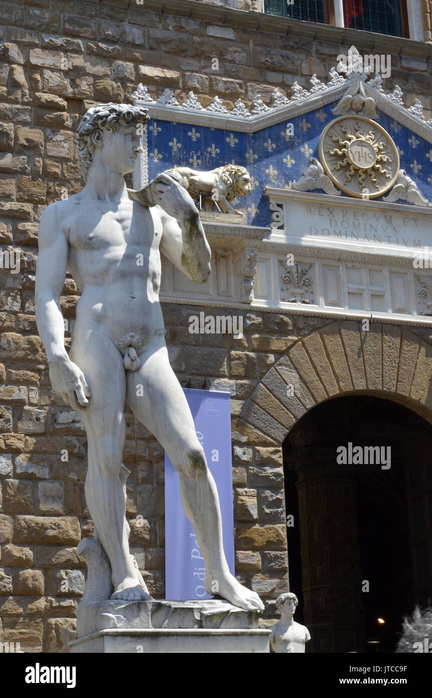 Statue of David by Michelangelo in Florence Stock Photo