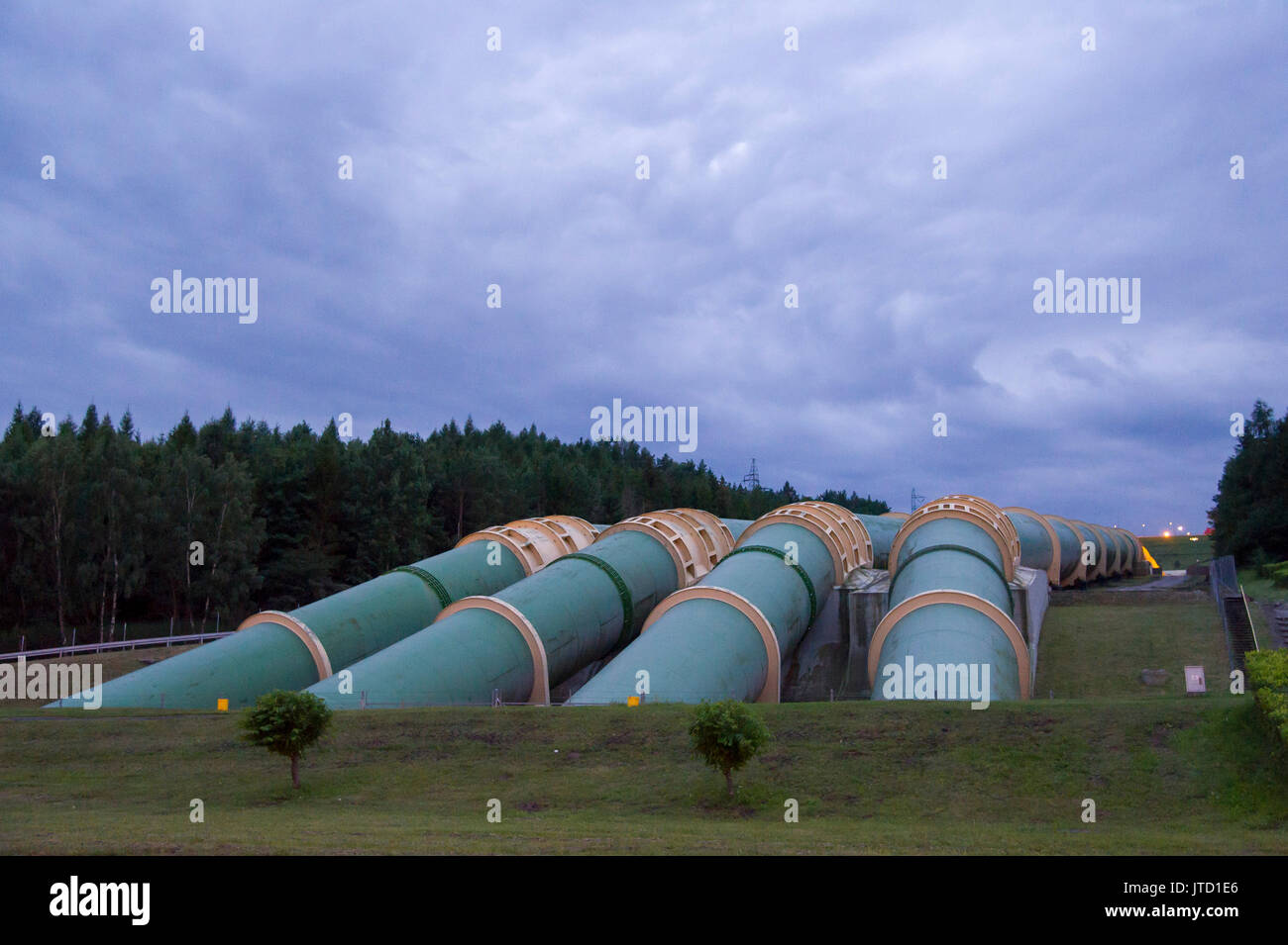 Pumped Storage Power Station Zarnowiec in Kartoszyno, Poland 5 August