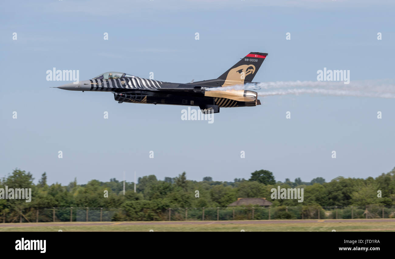 Soloturk, F-16C Fighting Falcon Display at the Royal International Air Tattoo Stock Photo