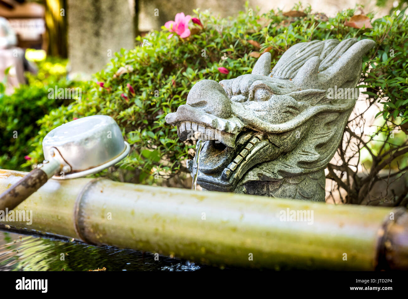 Dragon fountain,,Enoshima Island, Japan Stock Photo