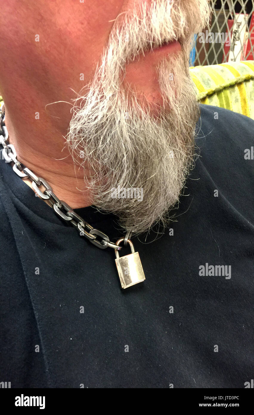 Chain with lock around neck discount