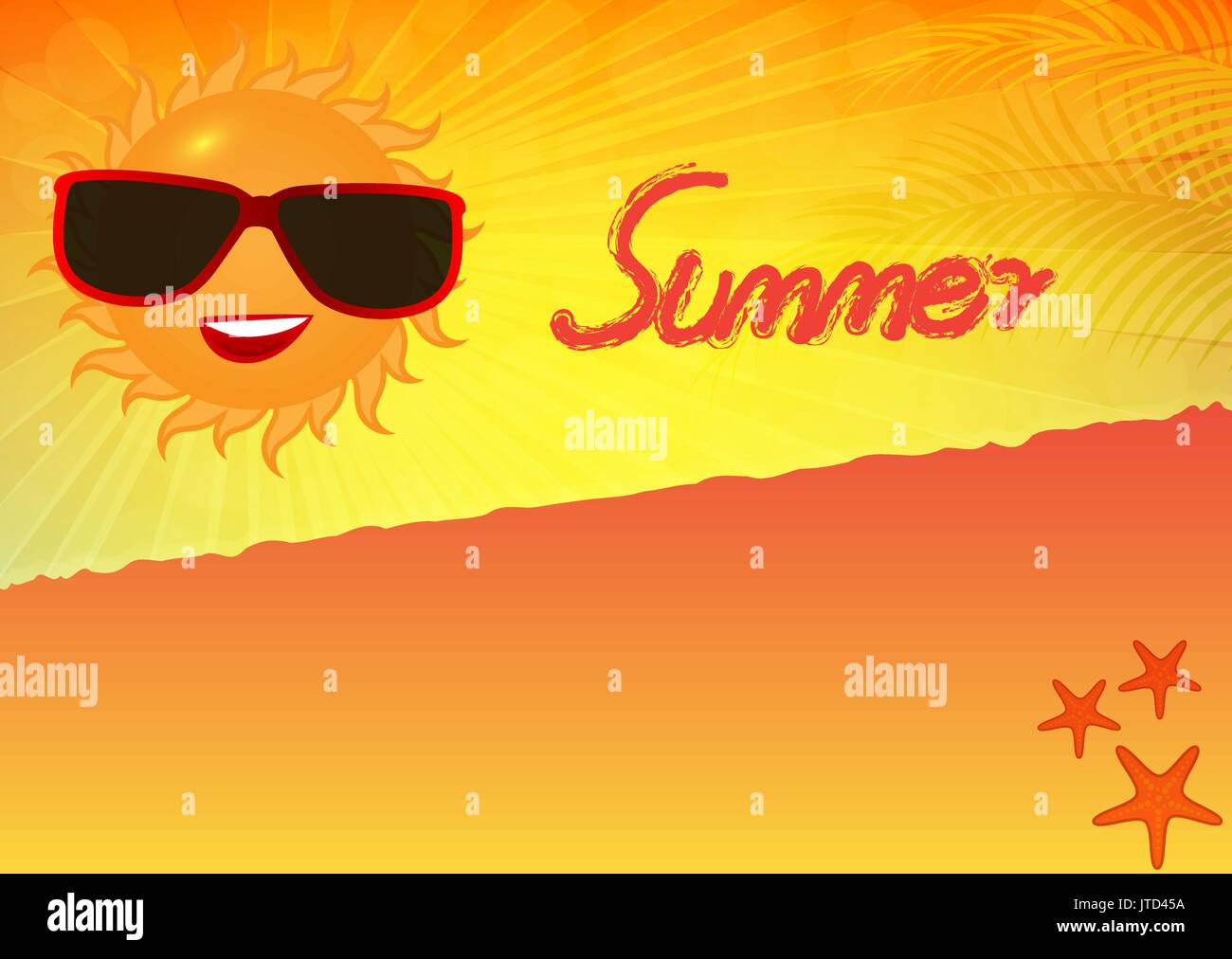 Summer holidays vector background Stock Vector Image & Art Alamy