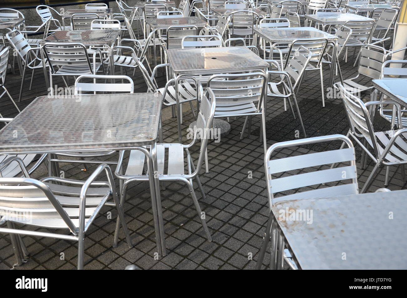 empty restaurant, bad on line food rating Stock Photo