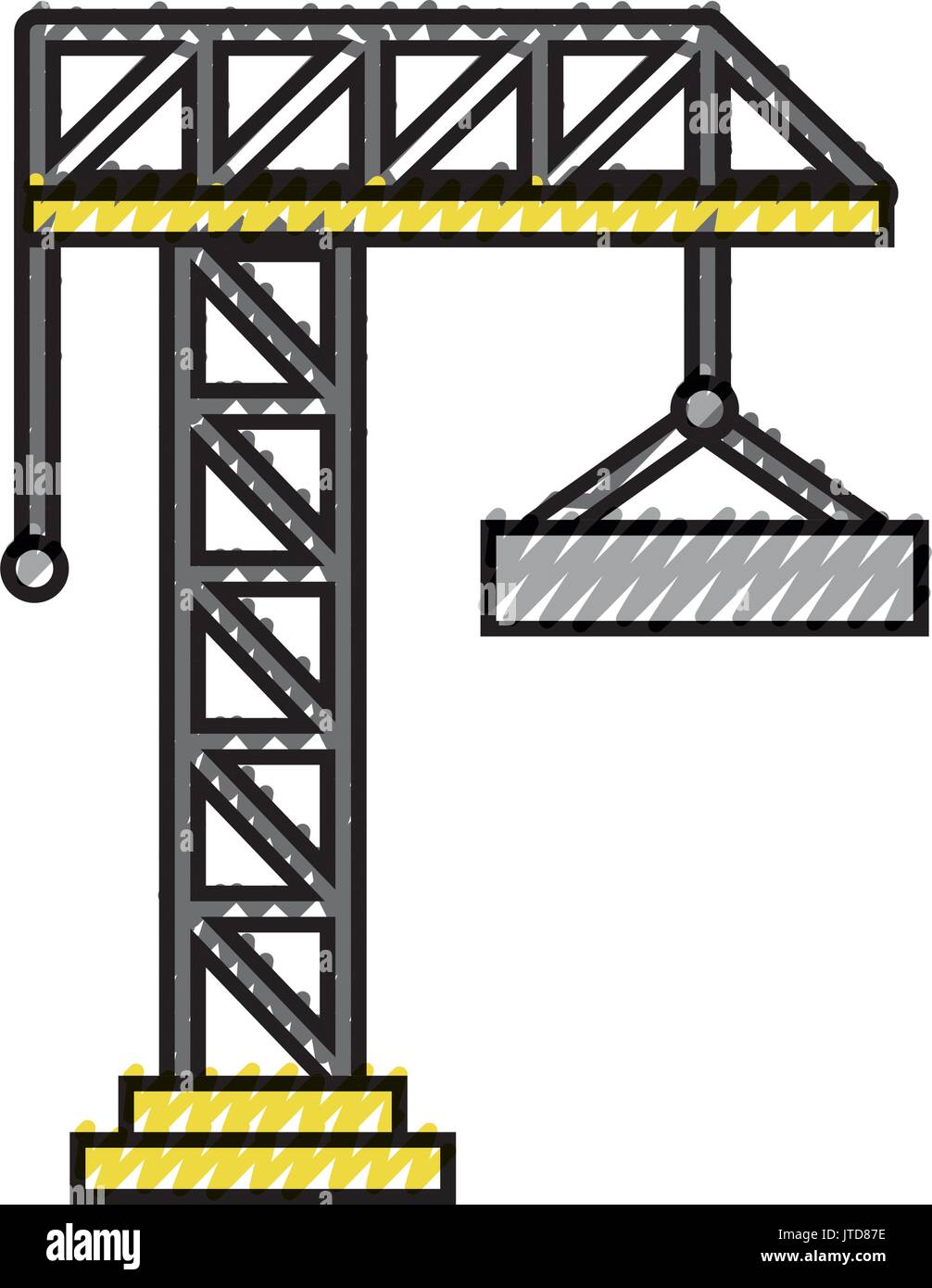 crane construction isolated icon Stock Vector Image & Art - Alamy