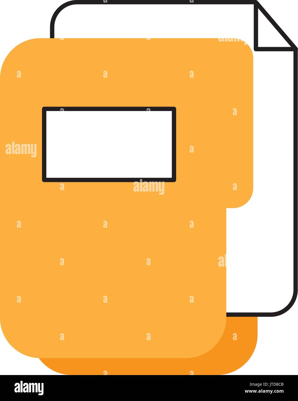 folder document isolated icon Stock Vector Image & Art - Alamy