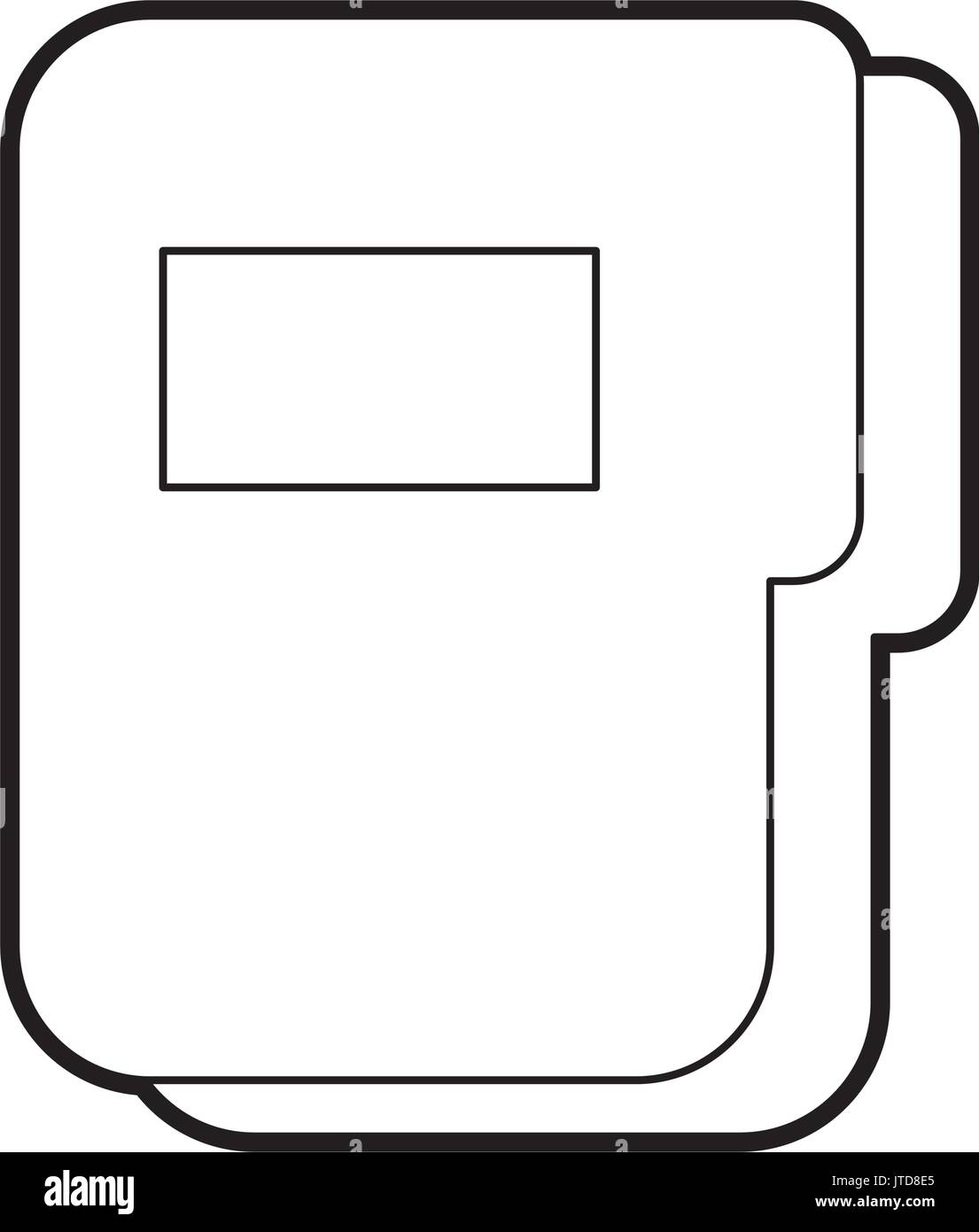 folder document isolated icon Stock Vector Image & Art - Alamy