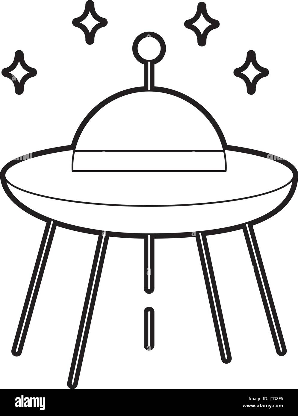 ufo flying isolated icon Stock Vector Image & Art - Alamy