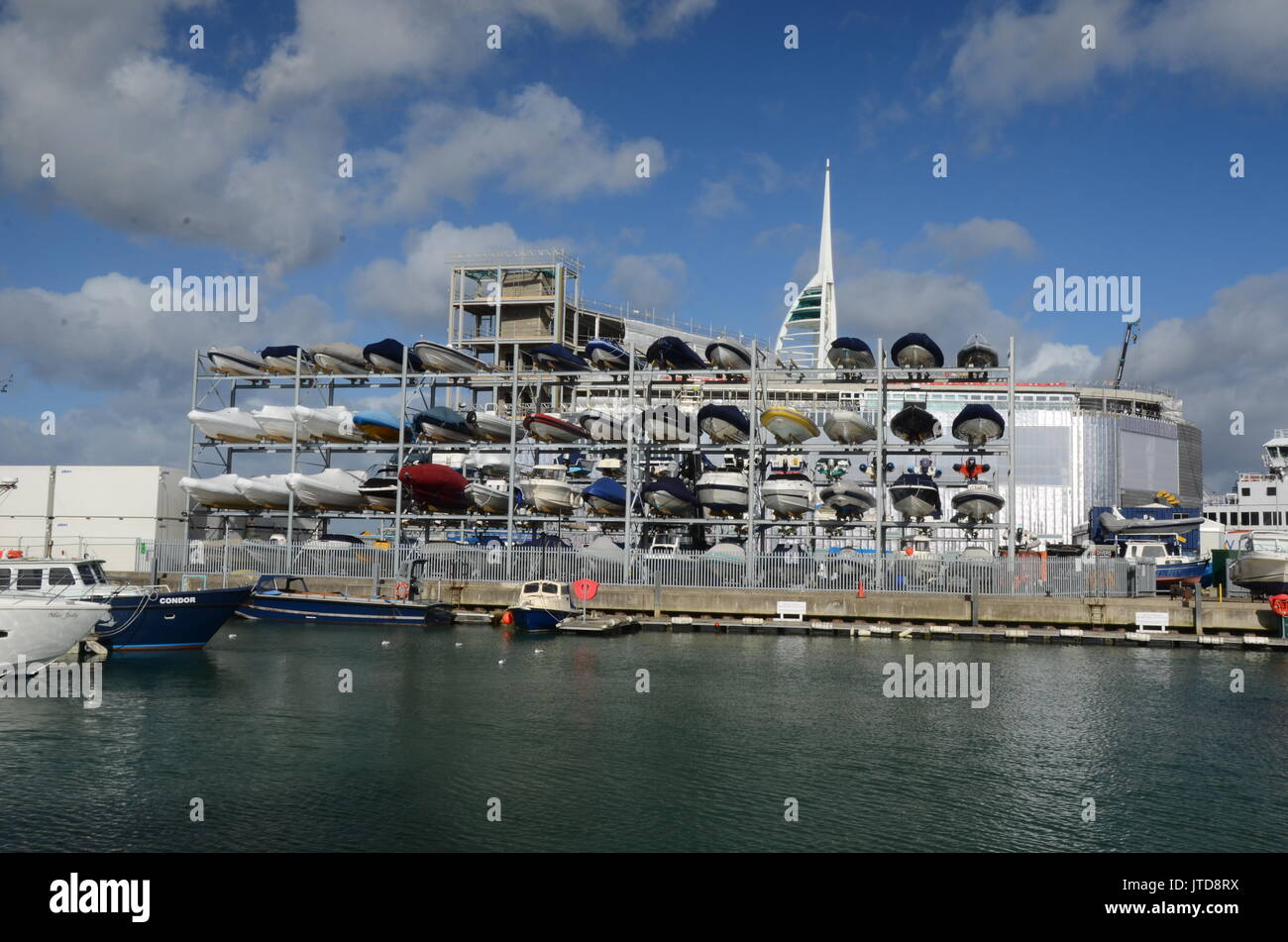 Portsmouth marina dry dock boat storage Stock Photo Alamy