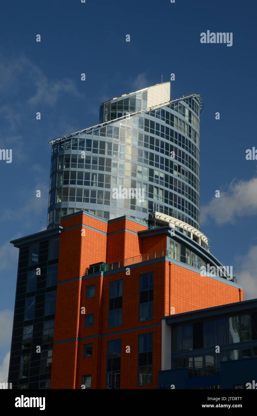 Luxury high rise apartments Portsmouth Stock Photo