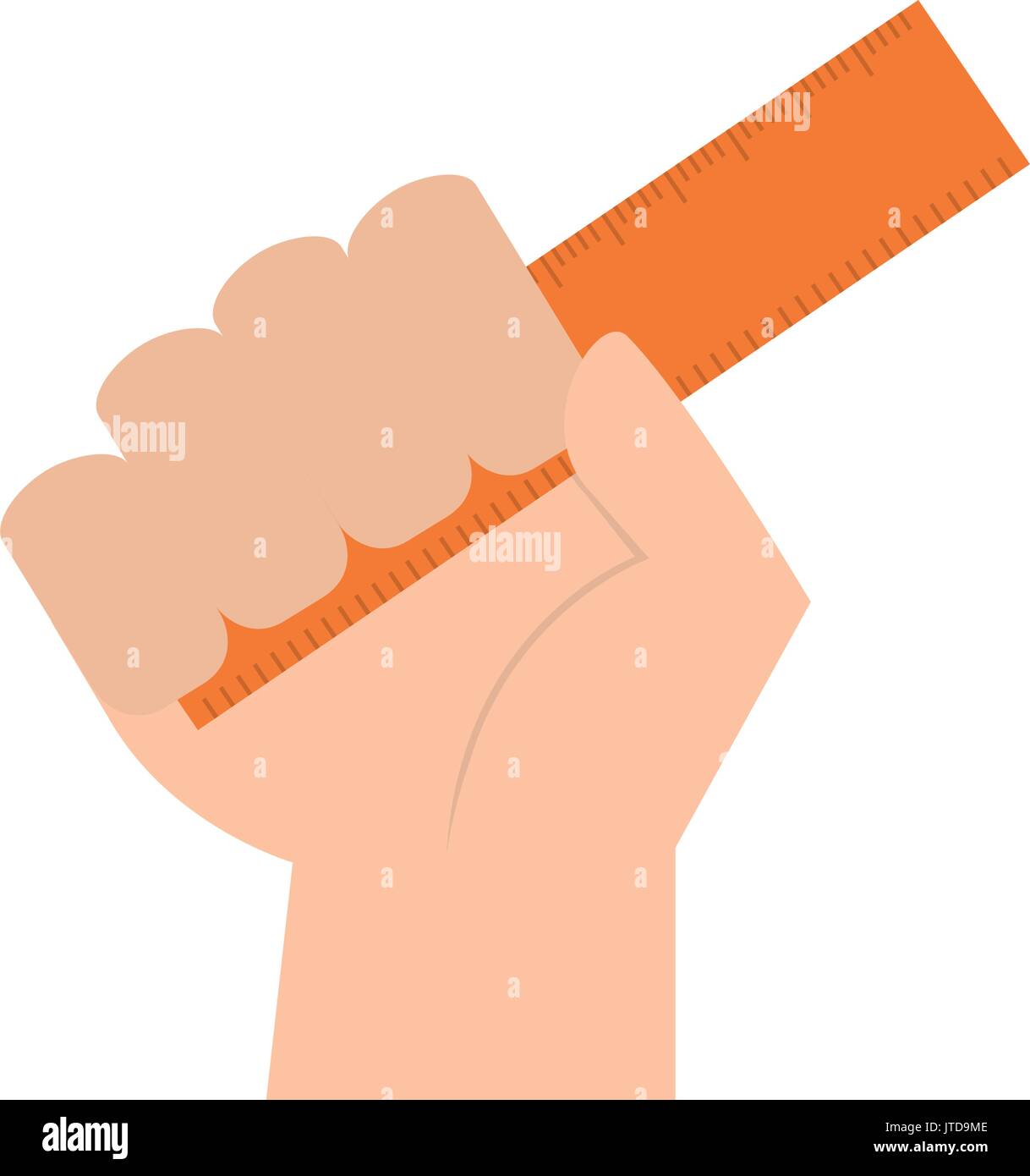 Hand Using Rule hand human with rule school Stock Vector Image & Art - Alamy
