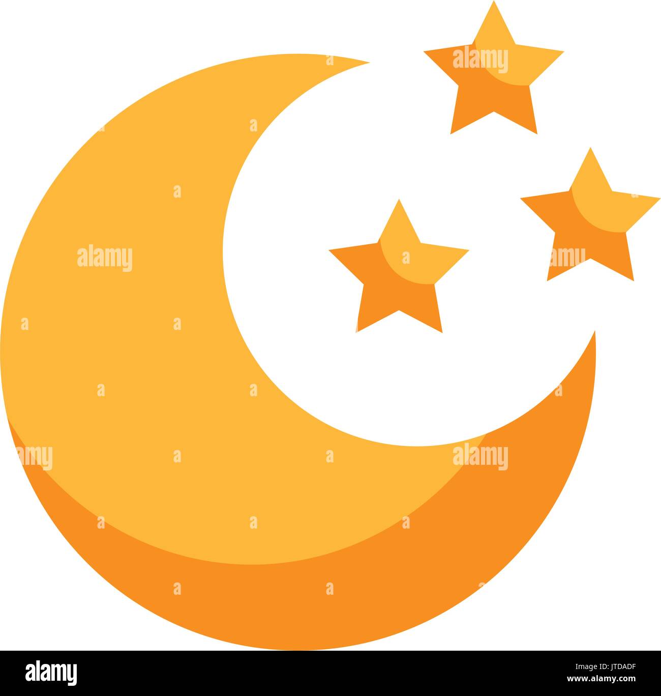cute moon with stars Stock Vector Image & Art - Alamy