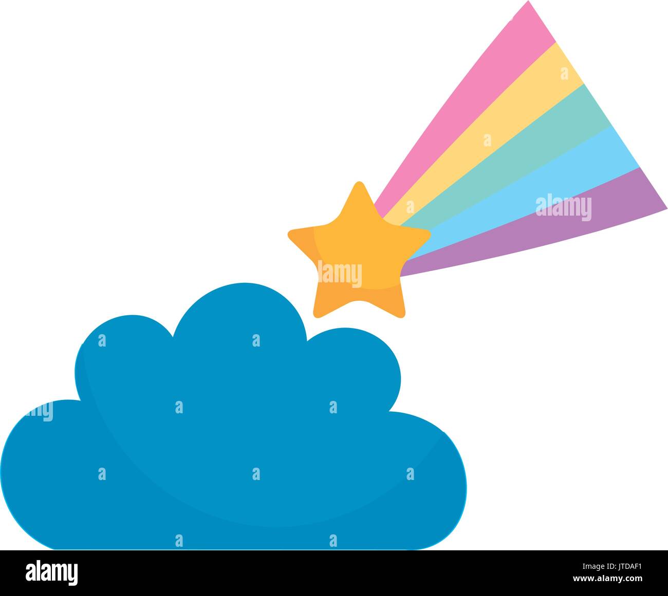 Beautiful fantasy cloud with Shooting Star Stock Vector Image & Art - Alamy