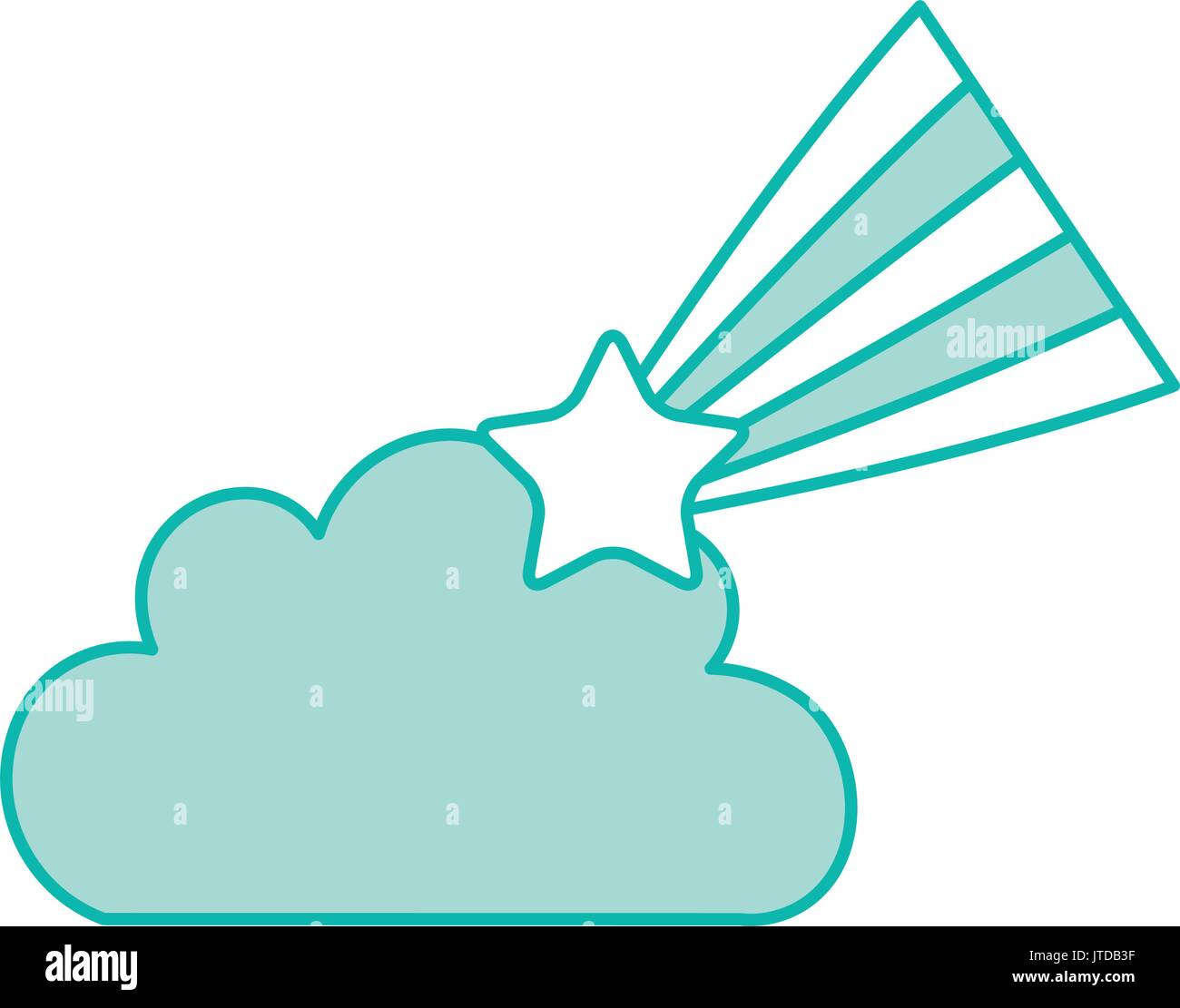 Beautiful fantasy cloud with Shooting Star Stock Vector Image & Art - Alamy