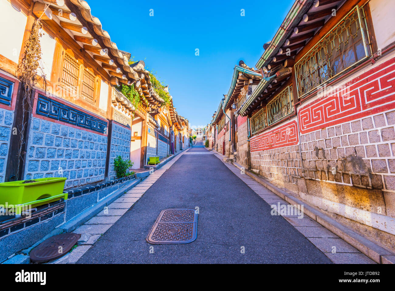 Bukchon Hanok Village in Seoul, South Korea Stock Photo - Alamy