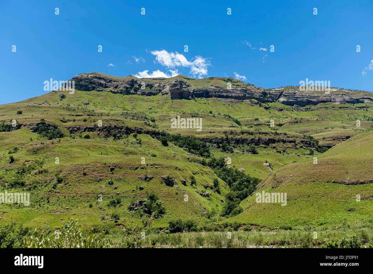Various rock formed in Drakensberg mountain, South Africa Stock Photo