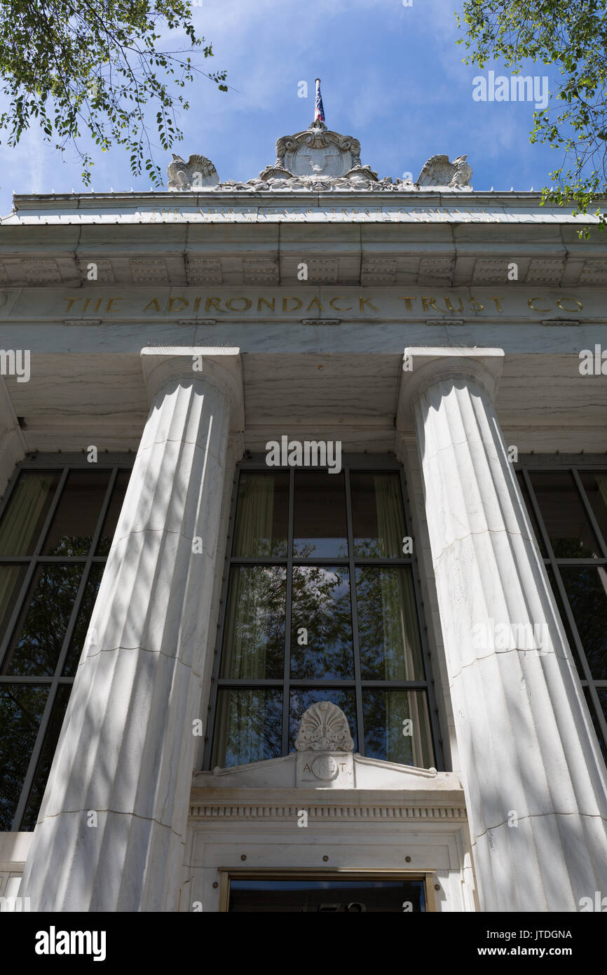 The Adirondack Trust Company, Saratoga Springs Stock Photo Alamy