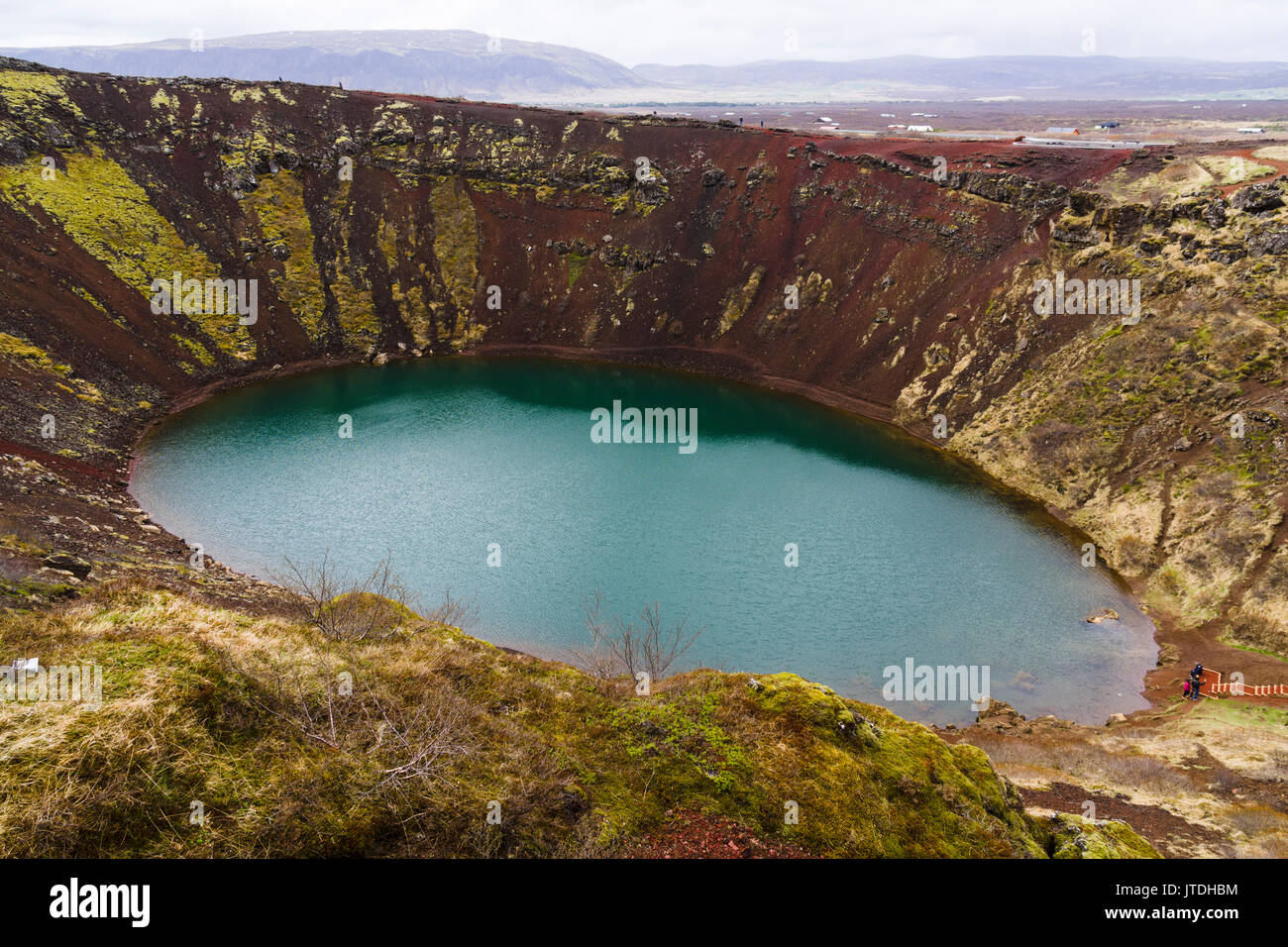Kerið is a volcanic crater lake located in the Grímsnes area in south ...