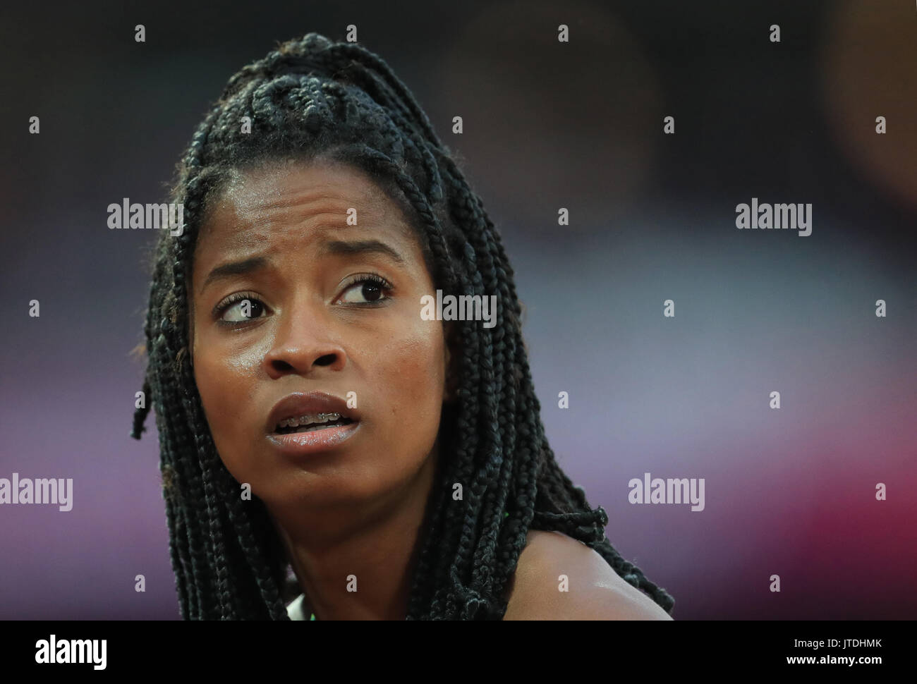 Brazil's Vitoria Cristina Rosa after the Women's 200m heat two during