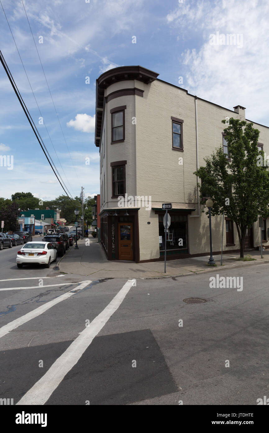 Hamlet Ghost cocktail bar, Saratoga Springs Stock Photo Alamy