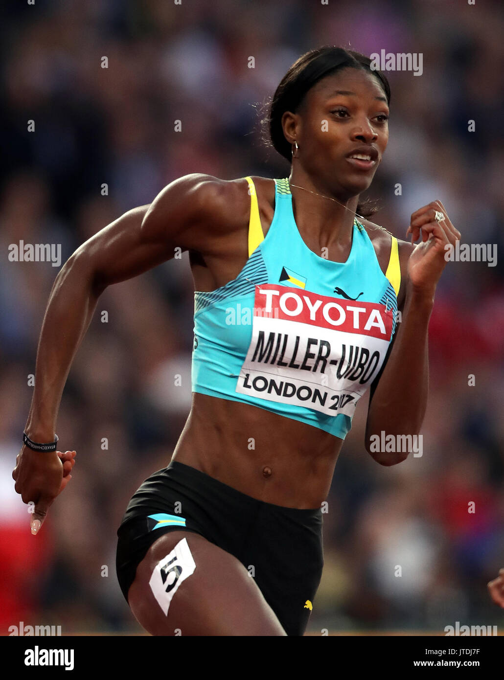 Bahama S Shaunae Miller Uibo In Action In The Women S 200m Heats Stock Photo Alamy