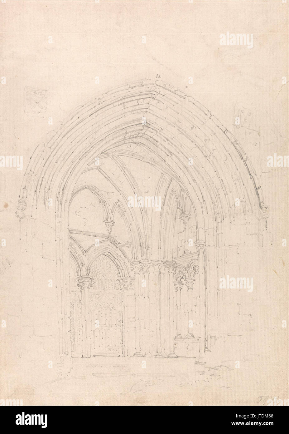 Thomas Girtin   St. Alban's Cathedral, Hertfordshire Stock Photo