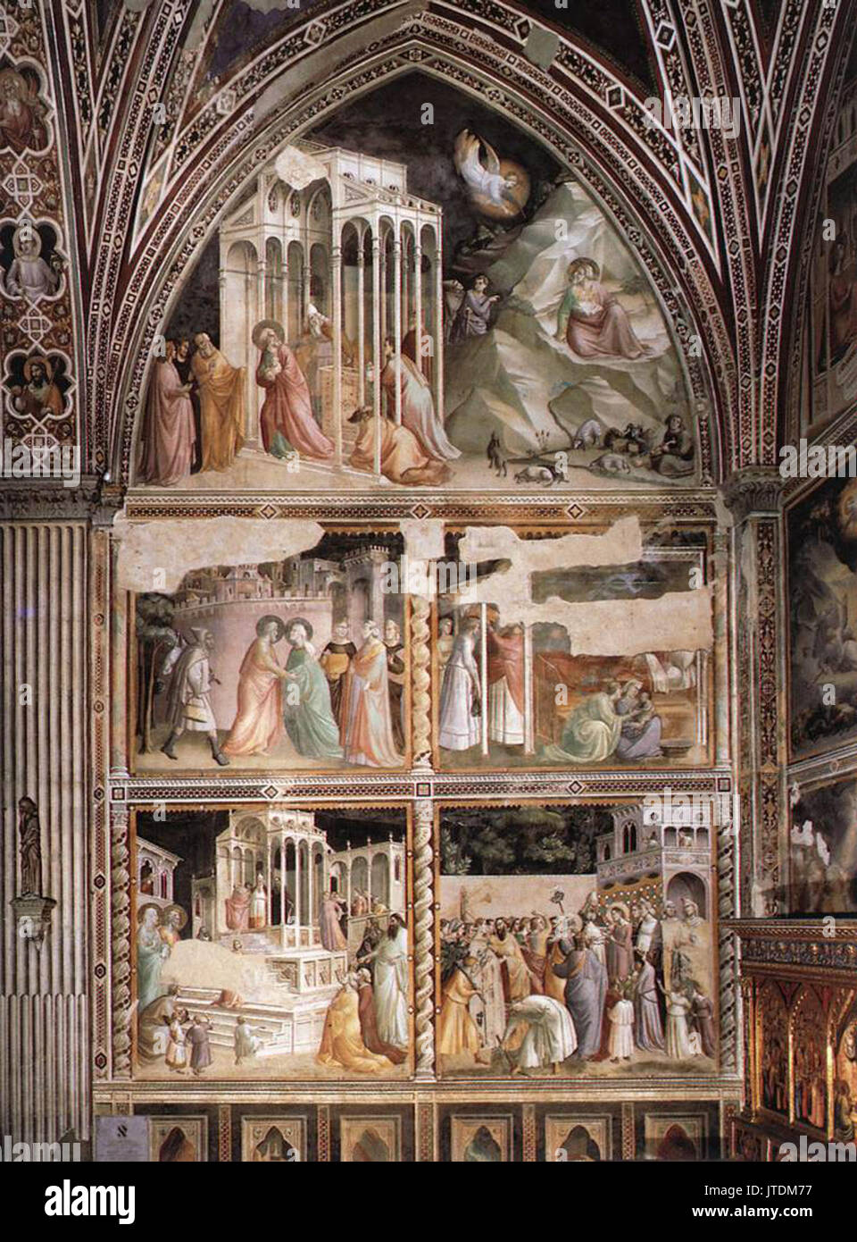 Taddeo gaddi, cappella baroncelli, santa croce, firenze Stock Photo - Alamy