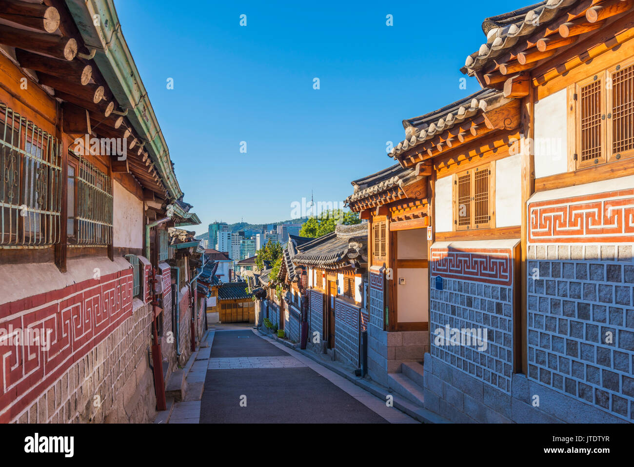 Bukchon Hanok Village in Seoul, South Korea Stock Photo - Alamy