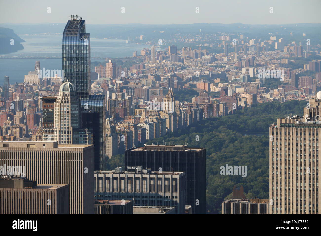Upper East Side, view from Rockefeller Center Stock Photo