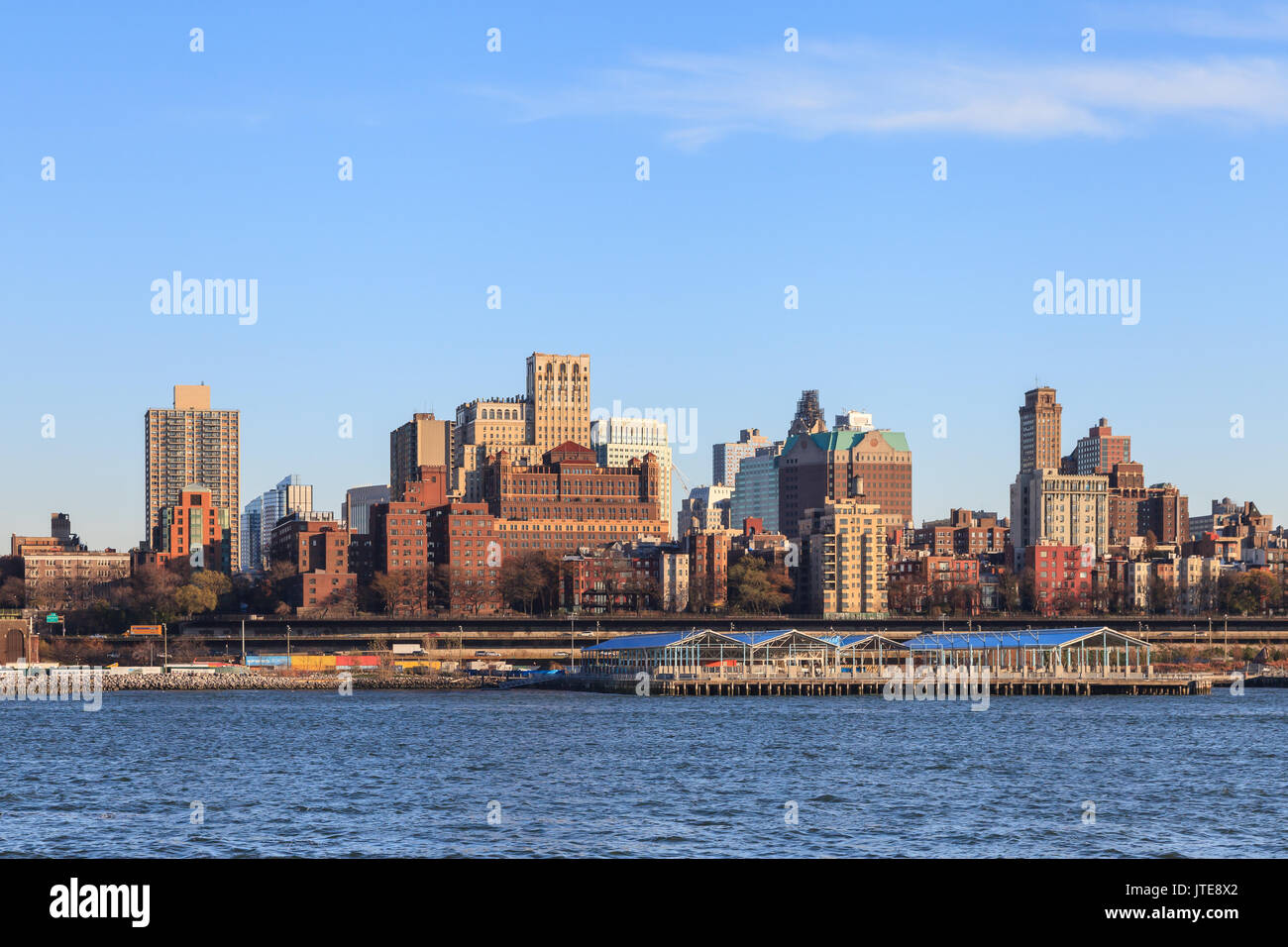 The Brooklyn skyline in New York City as viewed from the East River ...