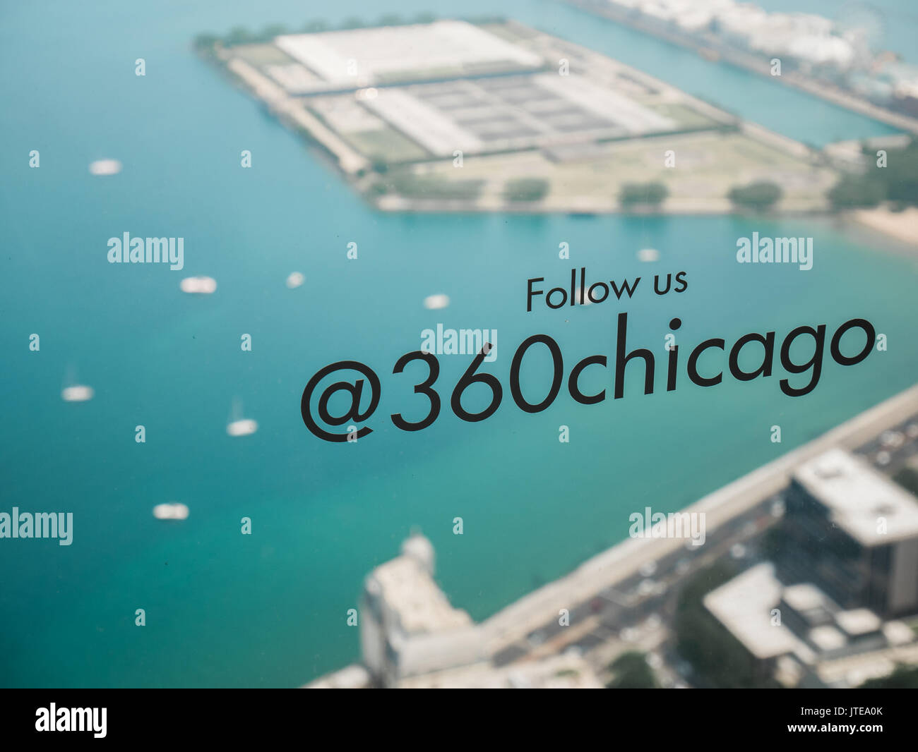 360 chicago twitter handle Stock Photo