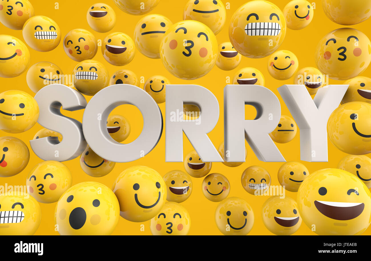 Sorry Emoticon Text