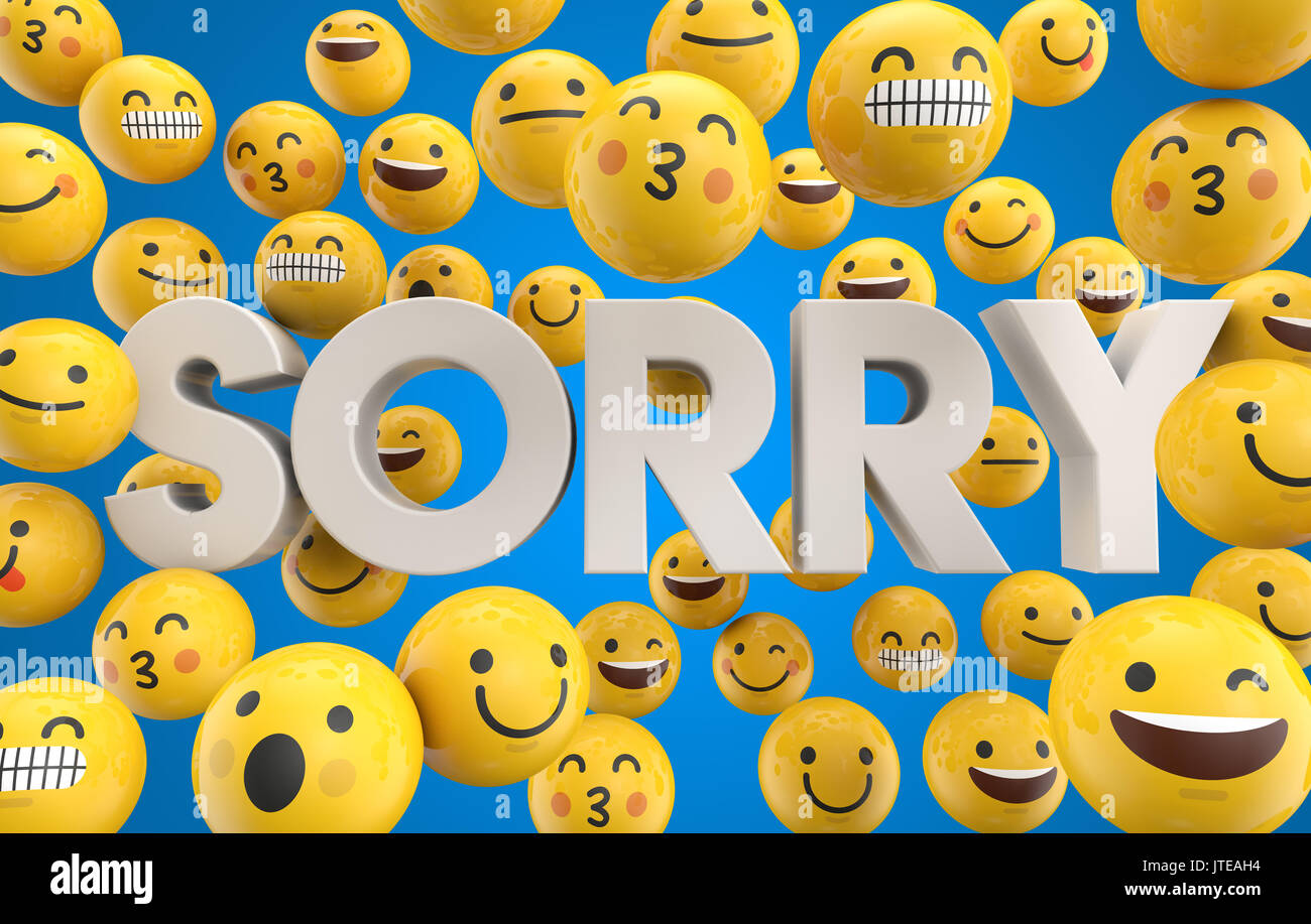 Sorry smiley hi-res stock photography and images - Page 2 - Alamy